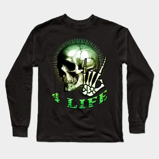 Metal 4 Life Green Long Sleeve T-Shirt